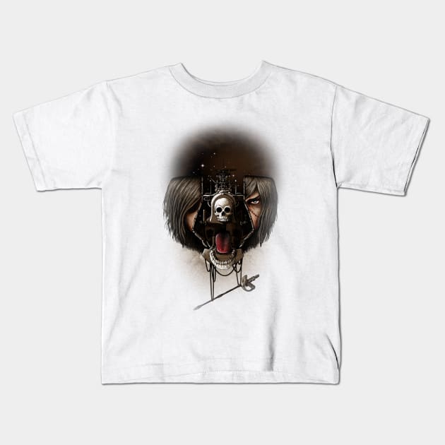 Destructured Pirate #4 Kids T-Shirt by Vinsse